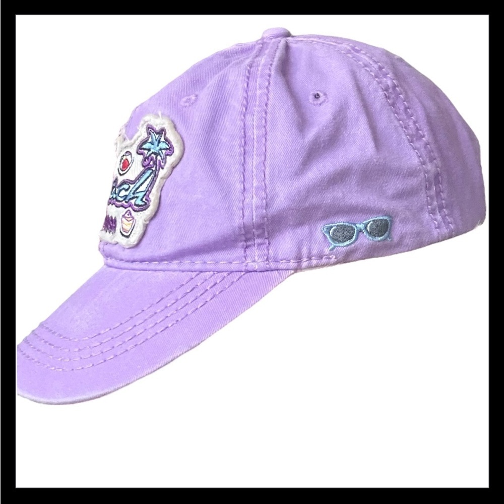 NWOT Wild Wear Embroidered “Beach Please” & “do not disturb” Lavender Purple Cap - Picture 4 of 9